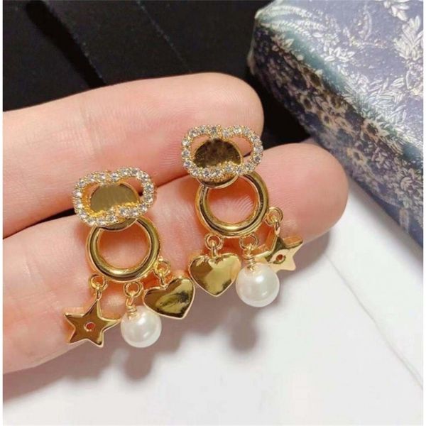 new fashion pearl earrings female red love star fashion exclusive design jewel, Golden
new fashion pearl earrings female red love star fashion exclusive design jewel, Golden