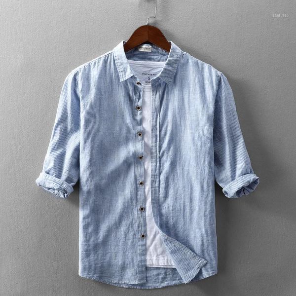 clothes shirt summer striped casual cotton linen shirts men plus size blouse korean vintage chemise homme kj57741, White;black
clothes shirt summer striped casual cotton linen shirts men plus size blouse korean vintage chemise homme kj57741, White;black