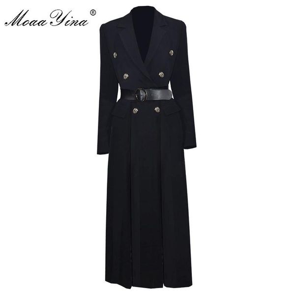 women's trench coats moaayina fashion designer runway long windbreaker sleeve double-breasted belt split black keep warm coat, Tan;black
women's trench coats moaayina fashion designer runway long windbreaker sleeve double-breasted belt split black keep warm coat, Tan;black