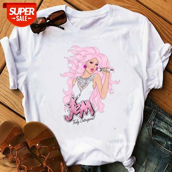 Vogue Jem And The Holograms T Shirt women fashion hipster hip hop tops tees summer streetwear cute 80s 90s fans tshirt clothes #6L4N, White
Vogue Jem And The Holograms T Shirt women fashion hipster hip hop tops tees summer streetwear cute 80s 90s fans tshirt clothes #6L4N, White