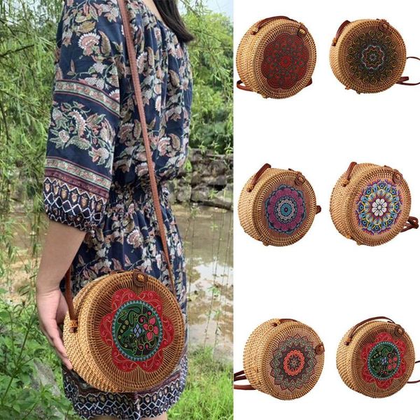 women rattan bag circle straw shoulder bag handwoven retro beach fashion women summer hollow out crossbody sacoche homme
women rattan bag circle straw shoulder bag handwoven retro beach fashion women summer hollow out crossbody sacoche homme