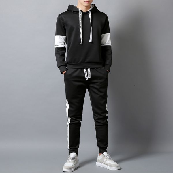korean spring and autumn new youth sports suit men's casual hooded sleeve two piece set, Gray
korean spring and autumn new youth sports suit men's casual hooded sleeve two piece set, Gray