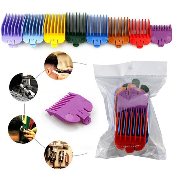 hair brushes 8pcs colorful guide comb universal clipper limit attachment size barber replacement for with clip, Silver
hair brushes 8pcs colorful guide comb universal clipper limit attachment size barber replacement for with clip, Silver