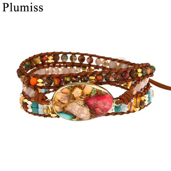 tennis exquisite emperor stone leather wrap bracelets boho ladies friendship mixed natural bracelet woman drop wholesale, Golden;silver
tennis exquisite emperor stone leather wrap bracelets boho ladies friendship mixed natural bracelet woman drop wholesale, Golden;silver