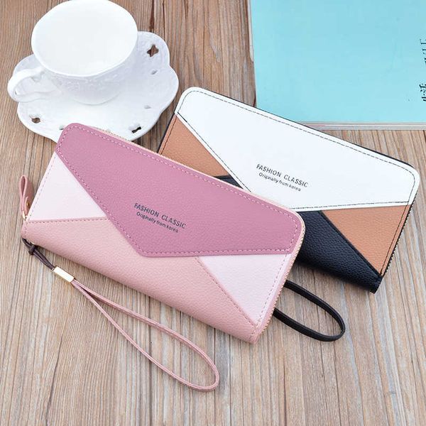 women's leather new wallet ladies long zipper purse students trend splicing hit color tassel envelopes hold phone bag, Red;black
women's leather new wallet ladies long zipper purse students trend splicing hit color tassel envelopes hold phone bag, Red;black