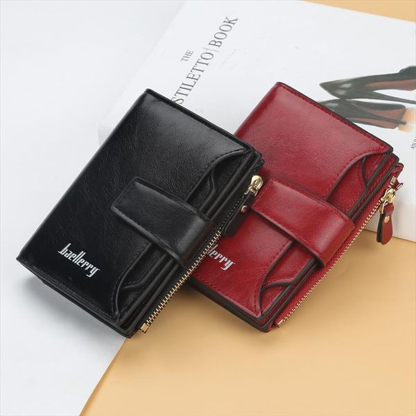 wallet women zipper leather hasp small and slim coin pocket purse women wallets cards holders brand wallets men purse, Red;black
wallet women zipper leather hasp small and slim coin pocket purse women wallets cards holders brand wallets men purse, Red;black
