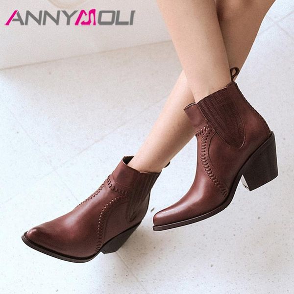 boots annymoli autumn ankle women natural genuine leather strange style high heels short pointed toe shoes ladies size 39, Black
boots annymoli autumn ankle women natural genuine leather strange style high heels short pointed toe shoes ladies size 39, Black