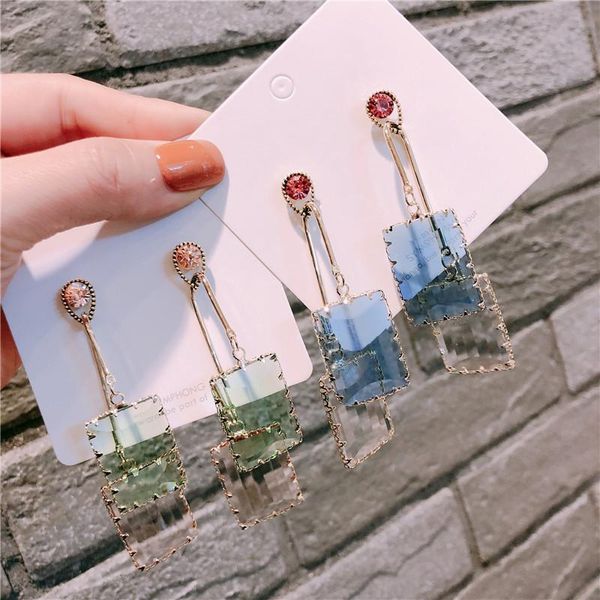 korean fashion geometric long earring crystal drop dangle earrings luxury jewelry wedding earing for brides, Silver
korean fashion geometric long earring crystal drop dangle earrings luxury jewelry wedding earing for brides, Silver