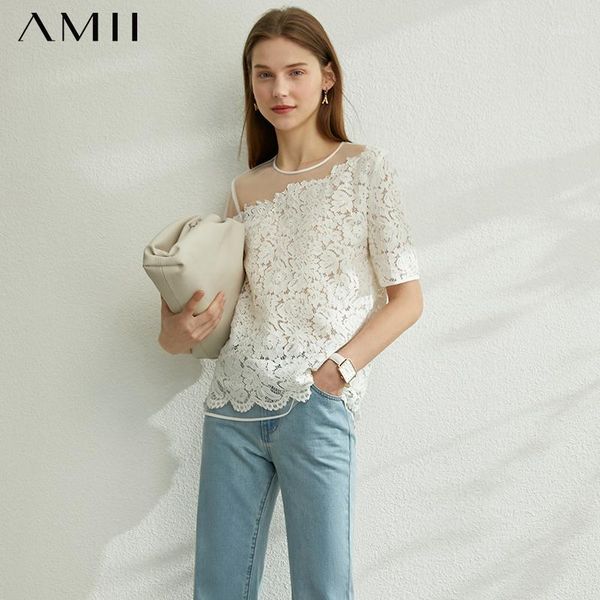 amii minimalism spring summer lace splice women tshirt causal oneck short sleeves loose female tshirt 120702311, White
amii minimalism spring summer lace splice women tshirt causal oneck short sleeves loose female tshirt 120702311, White