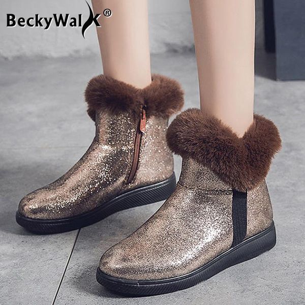 boots winter women shoes zapatos de mujer fashion glitter snow keep warm platform short plush wsh3721, Black
boots winter women shoes zapatos de mujer fashion glitter snow keep warm platform short plush wsh3721, Black