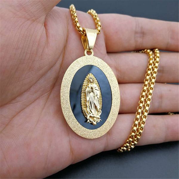 2019 stainless steel virgin mary pendant necklace for women/men gold color christian madonna necklace religious jewelry 0927, Silver
2019 stainless steel virgin mary pendant necklace for women/men gold color christian madonna necklace religious jewelry 0927, Silver