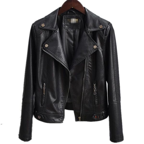 women's leather & faux youth clothing for women jacket autumn outwear pu short coat jackets suit collar factory outlet, Black
women's leather & faux youth clothing for women jacket autumn outwear pu short coat jackets suit collar factory outlet, Black