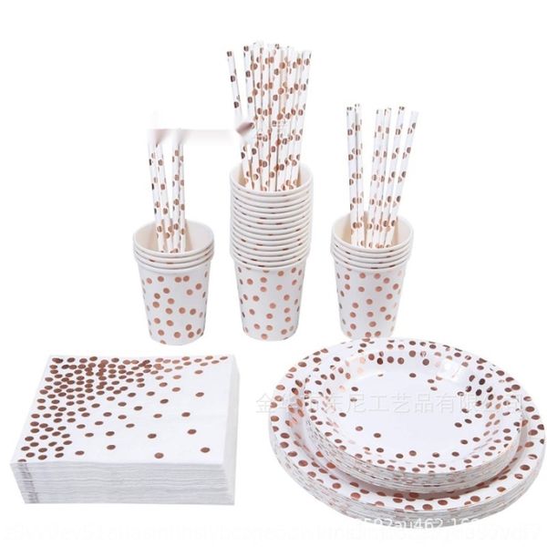io07u 125 pieces/disposable paper 125 polka dot bronzing plate set straw party cup pieces/disposable paper tableware set polka tableware tab
io07u 125 pieces/disposable paper 125 polka dot bronzing plate set straw party cup pieces/disposable paper tableware set polka tableware tab