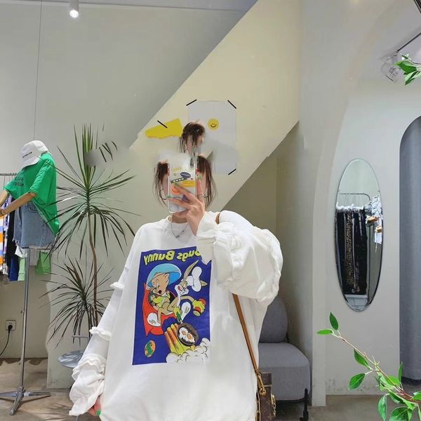 55y8d loose and cartoon new korean women's sweet style autumn pattern auricular sleeve spring 2126 long skirt long skirt medium length, Black
55y8d loose and cartoon new korean women's sweet style autumn pattern auricular sleeve spring 2126 long skirt long skirt medium length, Black