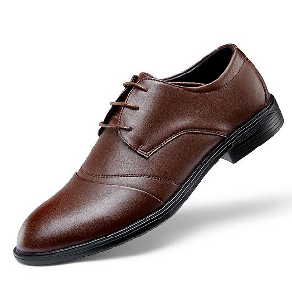 men's oxford shoes british style men's first layer leather dress shoes business dress light flat, Black
men's oxford shoes british style men's first layer leather dress shoes business dress light flat, Black