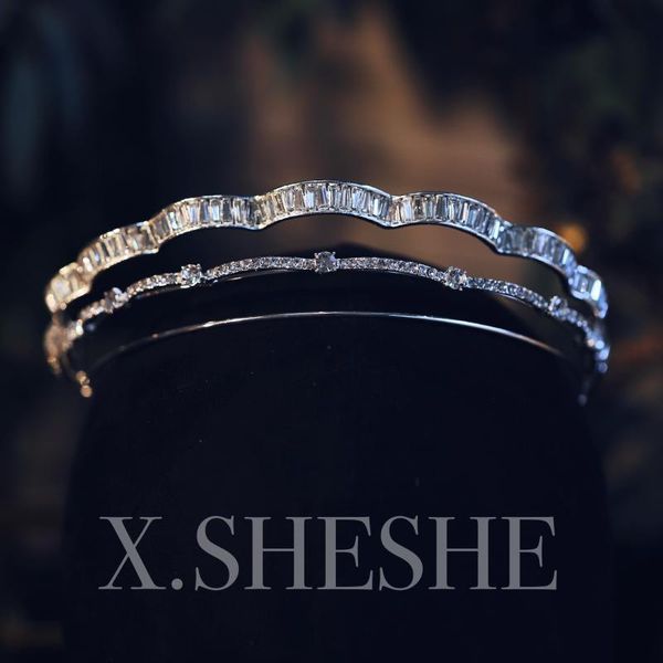 new simple line feeling korean crown headdress bride wedding dress dinner accessories, Silver
new simple line feeling korean crown headdress bride wedding dress dinner accessories, Silver