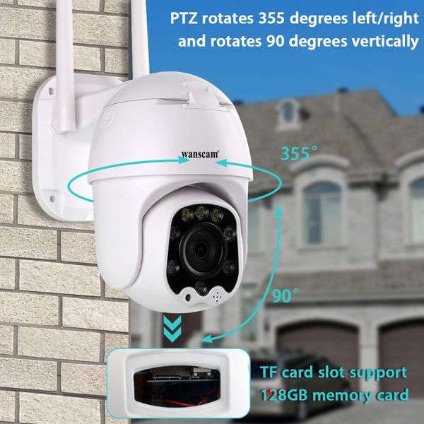 1080p wifi ip camera 4x zoom 360° remote view ptz two way audio color night vision waterproof outdoor cctv security cam system
1080p wifi ip camera 4x zoom 360° remote view ptz two way audio color night vision waterproof outdoor cctv security cam system
