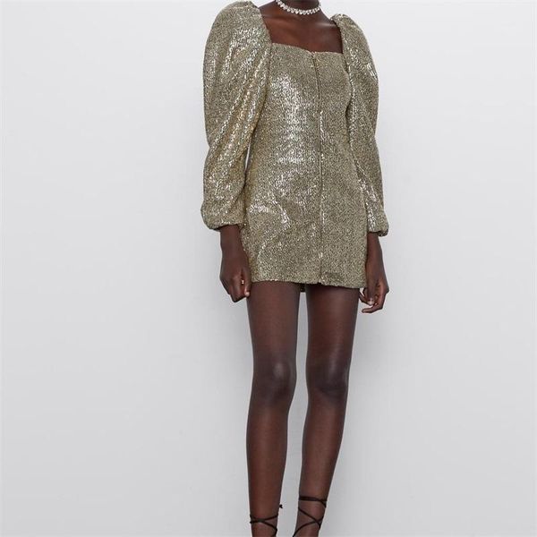 zxqj women 2021 fashion zippered sequin mini dress vintage sequined long sleeve female party dresses chic vestidos mujer1, Black;gray
zxqj women 2021 fashion zippered sequin mini dress vintage sequined long sleeve female party dresses chic vestidos mujer1, Black;gray
