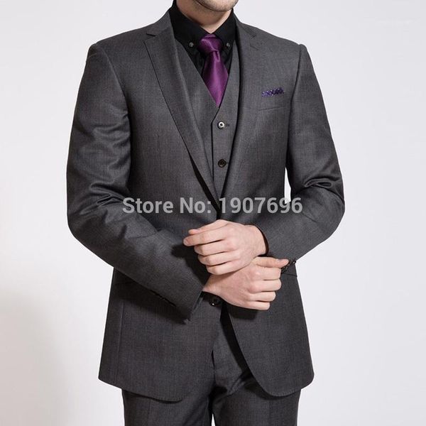men's suits & blazers dark gray business men for wedding prom three piece jacket pants vest slim fit male blazer clothing 20211, White;black
men's suits & blazers dark gray business men for wedding prom three piece jacket pants vest slim fit male blazer clothing 20211, White;black