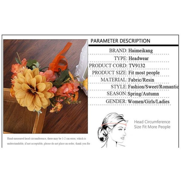 haimeikang wedding flower crown head band women wedding floral head wreath bridesmaid bridal headpiece female flower jllaxe
haimeikang wedding flower crown head band women wedding floral head wreath bridesmaid bridal headpiece female flower jllaxe
