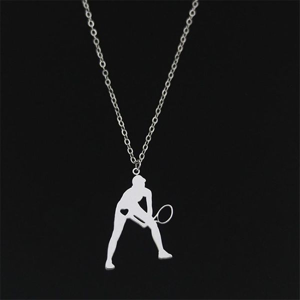 pendant necklaces elfin 2021 trendy stainless steel tennis necklace women sport jewellery gift, Silver
pendant necklaces elfin 2021 trendy stainless steel tennis necklace women sport jewellery gift, Silver
