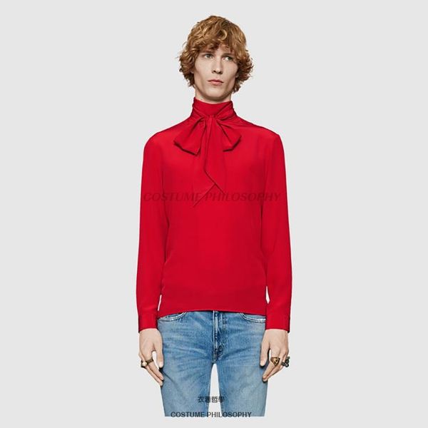 s-6xl 2021 men's clothing new fashion street stand collar slim red shirt model plus size stage singer costumes, White;black 
s-6xl 2021 men's clothing new fashion street stand collar slim red shirt model plus size stage singer costumes, White;black