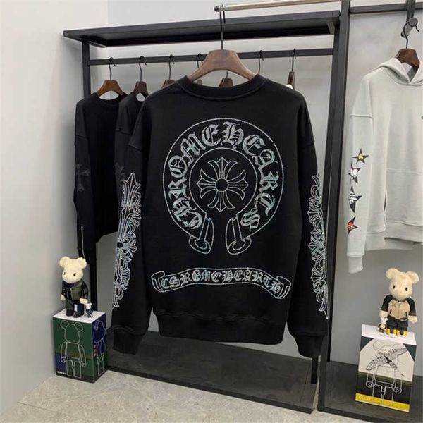 20ss chaopai autumn and winter ch croxin drill cross flower arm sanskrit round neck pullover casual bodywear for men and women, White
20ss chaopai autumn and winter ch croxin drill cross flower arm sanskrit round neck pullover casual bodywear for men and women, White