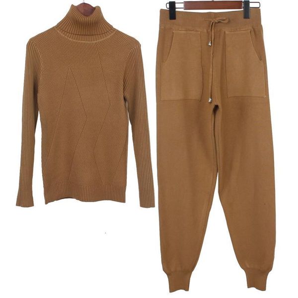 2021 new women knitted tracksuit turtleneck sweater casual autumn winter 2 piece set knit pants sporting suit femme clothing m7hc, White
2021 new women knitted tracksuit turtleneck sweater casual autumn winter 2 piece set knit pants sporting suit femme clothing m7hc, White
