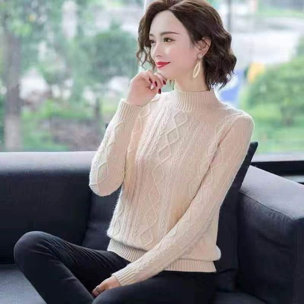 2021 100% new autumn sweater women knitted or crocheted high nightgown smooth fashion jumper thin femme pullovers elastic ladies n9p1, White;black
2021 100% new autumn sweater women knitted or crocheted high nightgown smooth fashion jumper thin femme pullovers elastic ladies n9p1, White;black