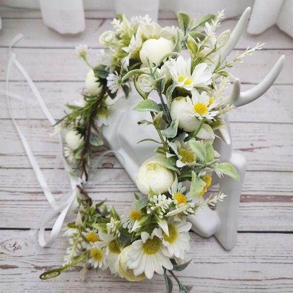 white daisy flowers crown festival headband women hair accessories headdress women floral garlands wedding flower qylydb
white daisy flowers crown festival headband women hair accessories headdress women floral garlands wedding flower qylydb