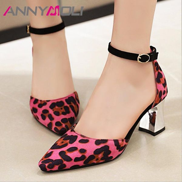 dress shoes annymoli ankle strap women pumps leopard high heels pointed toe thick heel footwear ladies summer brown white big size 46, Black
dress shoes annymoli ankle strap women pumps leopard high heels pointed toe thick heel footwear ladies summer brown white big size 46, Black