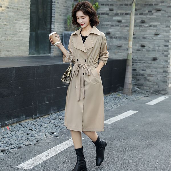 2021 new spring female autumn released double lapel breasted classic long jacket with chic waistband outwear mujer traf sj3e, Black;brown
2021 new spring female autumn released double lapel breasted classic long jacket with chic waistband outwear mujer traf sj3e, Black;brown