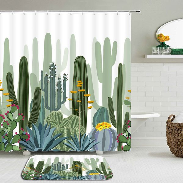 2pcs/set 3d cactus flower shower curtain set bathroom waterproof polyester fabric + non-slip mat toilet bathroom home decor
2pcs/set 3d cactus flower shower curtain set bathroom waterproof polyester fabric + non-slip mat toilet bathroom home decor