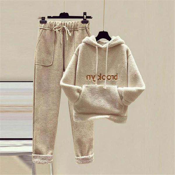 plus size women hoodies and pants 2 piece set ladies letter print pocket warm thicken pullover sweatshirts high waist suits, Gray
plus size women hoodies and pants 2 piece set ladies letter print pocket warm thicken pullover sweatshirts high waist suits, Gray