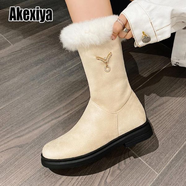 new arrival zipper winter fur mid-calf boots warm thick bottom round toe snow boots mujer footwear size 34-43 w091, Black
new arrival zipper winter fur mid-calf boots warm thick bottom round toe snow boots mujer footwear size 34-43 w091, Black
