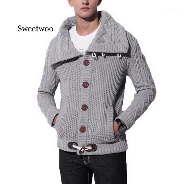 men's sweaters fashion vintage sweater cardigan men winter warm turtleneck knitting tricot jumper horns buckle thick casual outwear1, White;black
men's sweaters fashion vintage sweater cardigan men winter warm turtleneck knitting tricot jumper horns buckle thick casual outwear1, White;black