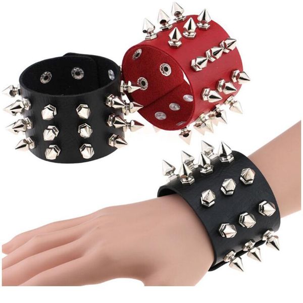 punk spikes rivet stud wide cuff leather bracelets bangles gothic rock bangle harness bracelets charm bileklik p jllgus, White
punk spikes rivet stud wide cuff leather bracelets bangles gothic rock bangle harness bracelets charm bileklik p jllgus, White