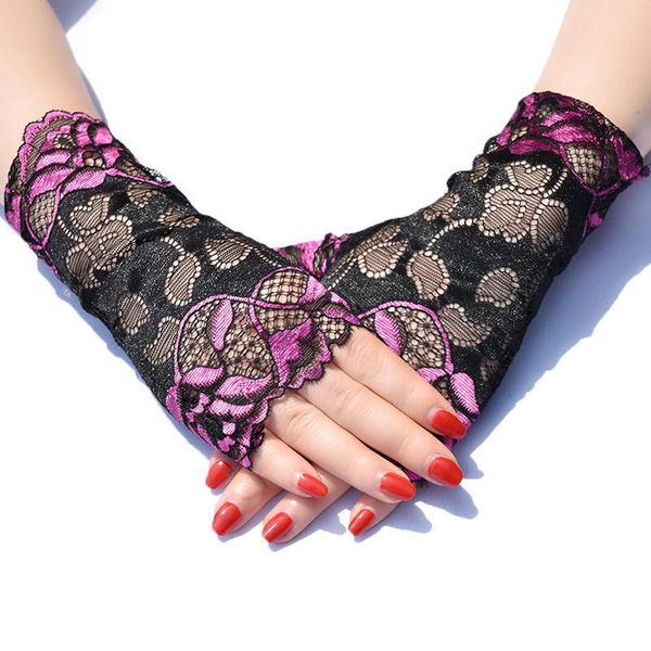 sunblock floral women's short lace gloves fingerless for driving wedding wrist length bridal prom gloves st395 h sqcche, White
sunblock floral women's short lace gloves fingerless for driving wedding wrist length bridal prom gloves st395 h sqcche, White