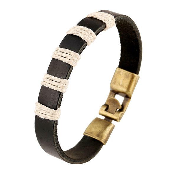 simple black/original color thin genuine leather bracelets hemp rope handmade braided cowhide bangles for women men jewelry, Golden;silver
simple black/original color thin genuine leather bracelets hemp rope handmade braided cowhide bangles for women men jewelry, Golden;silver