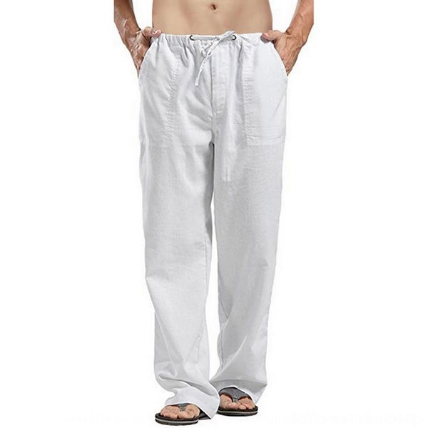 tezhs large pocket linen large pocket 2019 men's linen 2019 men's casual pants casual pants wnhhp, Blue