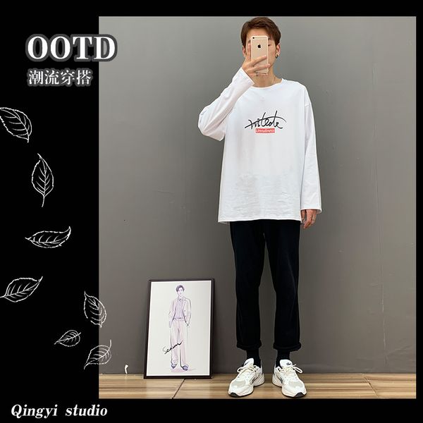 2020 autumn new long sleeve t-shirt men's korean version loose bottomed shirt ins trendy student's versatile crew neck top
2020 autumn new long sleeve t-shirt men's korean version loose bottomed shirt ins trendy student's versatile crew neck top