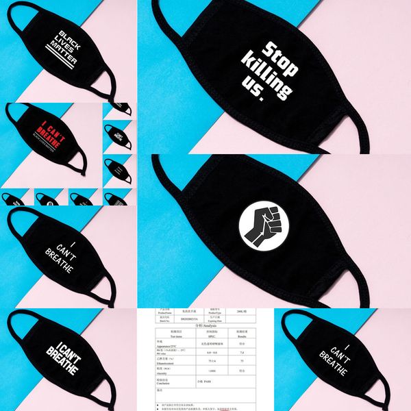 factory in stock i cant breathe face washable cotton black lives matter masks fashion designer mask for adults pbhb3 
factory in stock i cant breathe face washable cotton black lives matter masks fashion designer mask for adults pbhb3