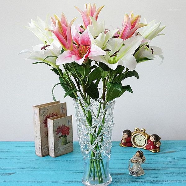 decorative flowers & wreaths 2 big heads silk lily artificial fake flower branch decoration for wedding house festival decor ho
decorative flowers & wreaths 2 big heads silk lily artificial fake flower branch decoration for wedding house festival decor ho