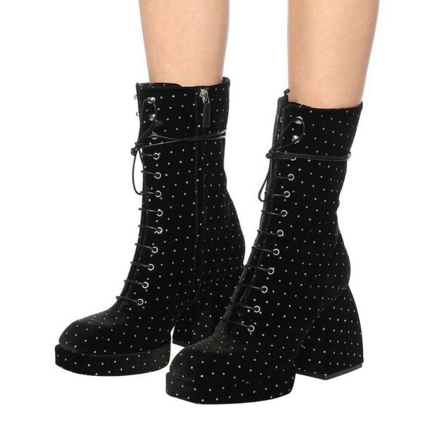brand wholesale lady lace up high heels platform mid calf shoes black winter women boots 2020 consise boots
brand wholesale lady lace up high heels platform mid calf shoes black winter women boots 2020 consise boots