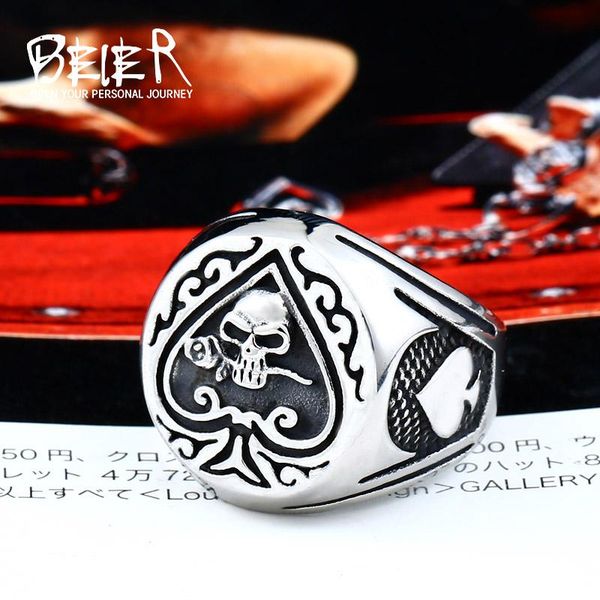 cluster rings beier store gothic design spades poker card ring skull bite rose couple fashion lovers gift llbr8-603r, Golden;silver
cluster rings beier store gothic design spades poker card ring skull bite rose couple fashion lovers gift llbr8-603r, Golden;silver