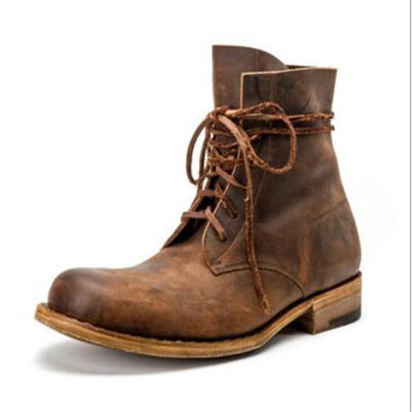 men ankle boots low heels lace up shoes male man matin shoe men's vintage pu leather booties sapato feminino chaussure m0117, Black
men ankle boots low heels lace up shoes male man matin shoe men's vintage pu leather booties sapato feminino chaussure m0117, Black
