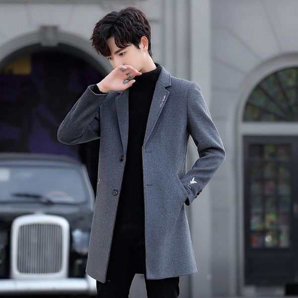 cloth coat men middle autumn and winter in the new long jackets windbreaker suit handsome case grain cloth coat, Black
cloth coat men middle autumn and winter in the new long jackets windbreaker suit handsome case grain cloth coat, Black