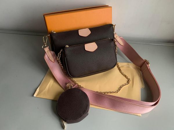 fashion handbags purses women favorite mini pochette 3pcs accessories crossbody bag vintag shoulder bags leather multi color straps
fashion handbags purses women favorite mini pochette 3pcs accessories crossbody bag vintag shoulder bags leather multi color straps