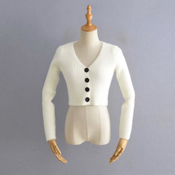 knitwear women's knitted sweater autumn fashion imitation mink single breasted v-neck cardigan sweater overcoat women m74t4, White;black
knitwear women's knitted sweater autumn fashion imitation mink single breasted v-neck cardigan sweater overcoat women m74t4, White;black
