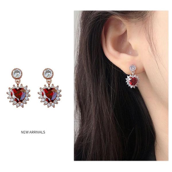 dangle & chandelier real 925 sterling silver red zircon love heart drop earrings for women wedding birthday jewelry
dangle & chandelier real 925 sterling silver red zircon love heart drop earrings for women wedding birthday jewelry